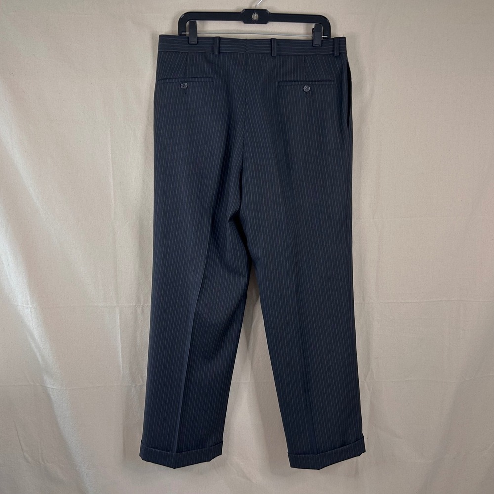 LRL Ralph Lauren 42S Suit 34x30 100% Wool Charcoal Pinstripe Two Button Vented - Picture 16 of 16